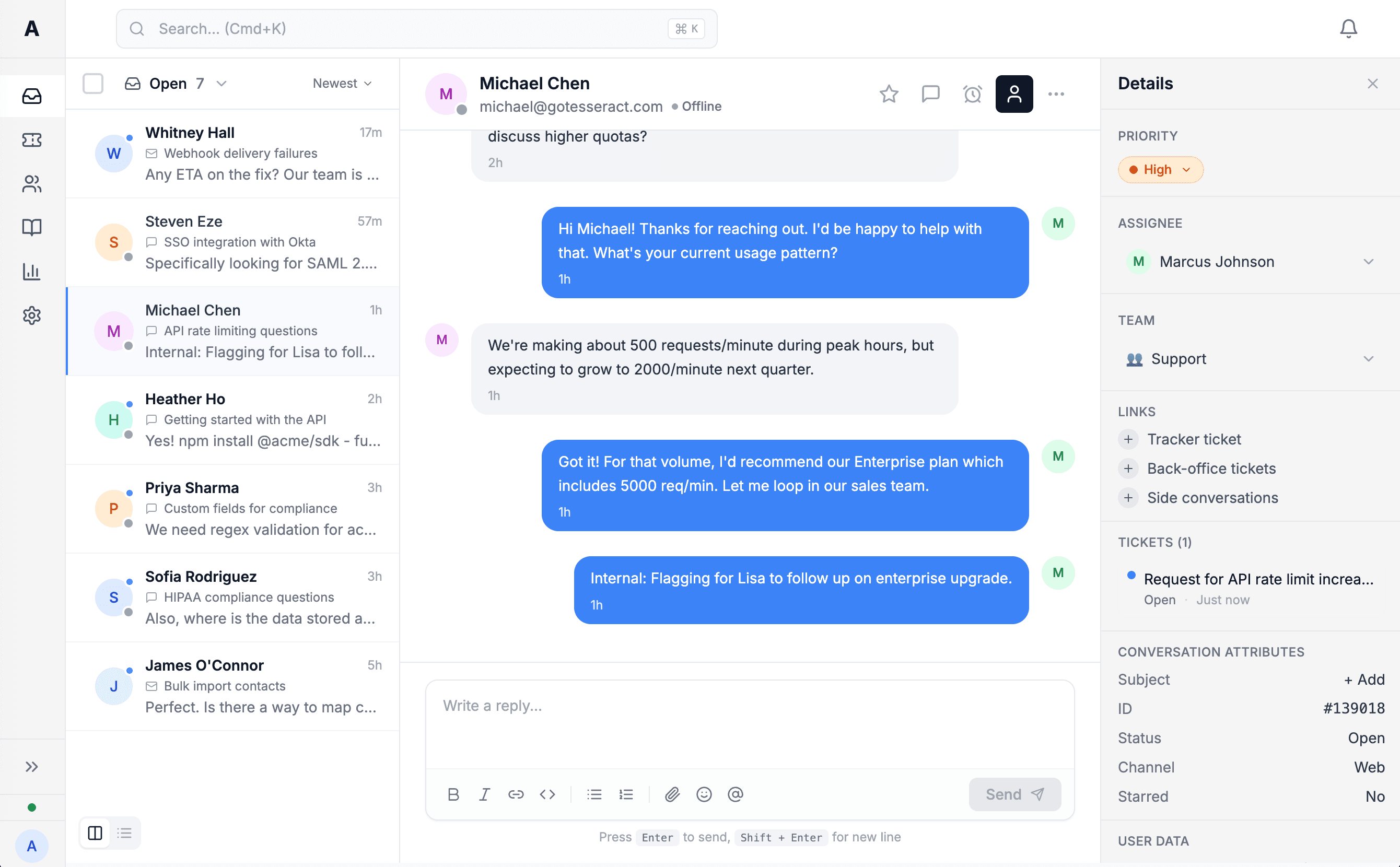 Argus Relay unified inbox interface